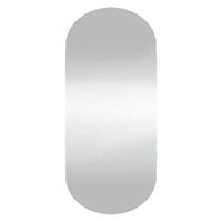 Lustro ścienne, 40x90 cm, szklane, owalne