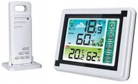 STACJA POGODOWA POGODY BEZPRZEWODOWA TERMOMETR HIGROMETR LCD MAGNES PREMIUM