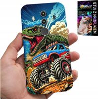 ETUI DO HUAWEI MATE 10 PRO -DINOZAUR W MONSTERTRUCKU WZORY DLA DZIECI