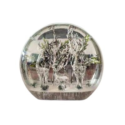 Srebrna dekoracja świąteczna led 40 cm Las na Arena.pl