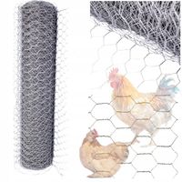 SIATKA OGRODZENIOWA OCYNKOWANA HODOWLANA OGRODOWA pleciona 1m x 25m oc.13