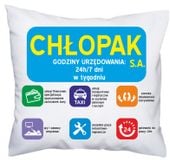 FOTO PODUSZKA Mąż SA Chłopak prezent z napisem