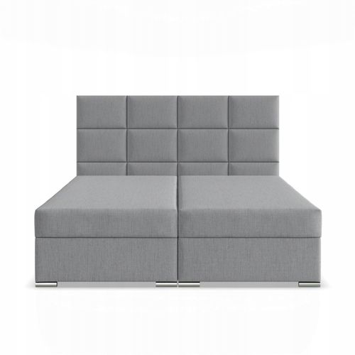 Łóżko Kontynentalne CALVI JASNY SZARY Podwójne Tapicerowane 180x200 na Arena.pl