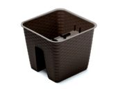 Doniczka na balustradę Ratolla DRLB280 | Umbra, Kształt Prostokątny, Wymiary 27x27x22.5 cm, Kolor Umbra, Prosperplast