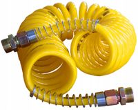 przewód spiralny pneumatyczny m22 6m silikonowy żółty