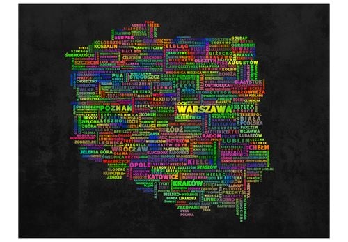 Fototapeta - Mapa Polski 200x154 na Arena.pl