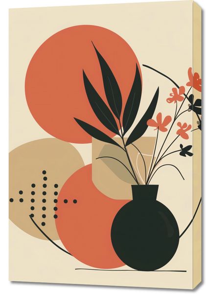 Obraz 60x90cm Wazon z Kwiatami zdjęcie 1