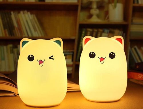 LAMPKA NOCNA KOTEK DLA DZIECI RQB ŁADOWANA AKU BIAŁA na Arena.pl