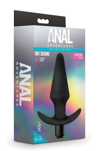 anal adventures platinum silicone vibrating plug black na Arena.pl