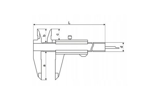 SUWMIARKA TRADYCYJNA NONIUSZOWA DŁUGA L 300 / 0,02 mm BLOKADA - E00270 na Arena.pl