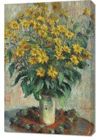 Obraz 60x90cm Jerusalem Artichoke Flowers, Monet Vintage