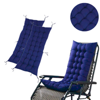 PODUSZKA OGRODOWA NA KRZESŁO FOTEL PIKOWANA 2 SZTUKI 110x60 GRANATOWA