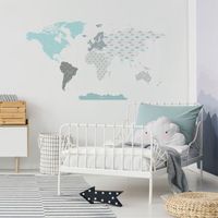 Naklejka Mapa Świata DK341 XXL