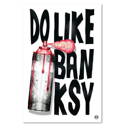 Deco Panel, Różowy spray 70x100 na Arena.pl