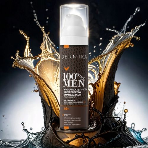 KREM DO TWARZY DLA MĘŻCZYZN 40+ DERMIKA 100% FOR MEN WYGŁADZAJĄCY 100ML na Arena.pl