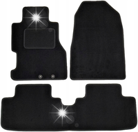 Dywaniki Welurowe Zestaw Komplet do Honda Civic VII 3D 2001-2006