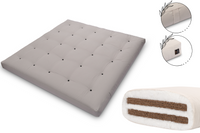 Materac 200x200 z kokosem - Pascall Futon Medium Duo Coco - Szary