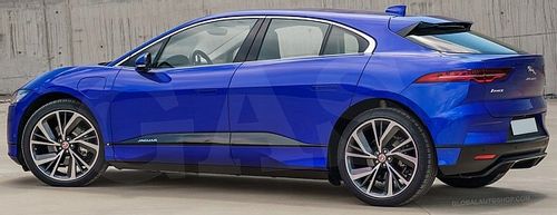 JAGUAR I-PACE - Listwy CHROM na drzwi boczne dekoracyjne chromowane na Arena.pl