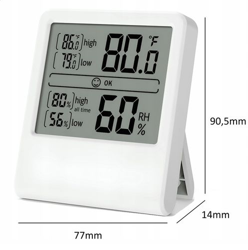 TERMOMETR POKOJOWY DOKŁADNY ELEKTRONICZNY BEZPRZEWODOWY Z HIGROMETREM na Arena.pl