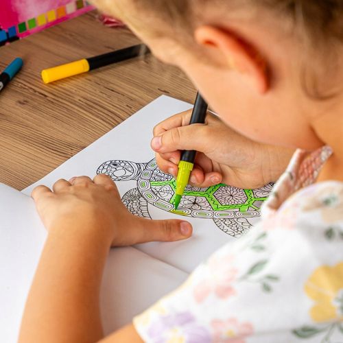 MARKERY AKWARELOWE 24 SZT MAZAKI PISAKI FLAMASTRY DWUSTRONNE WODNE ZESTAW na Arena.pl