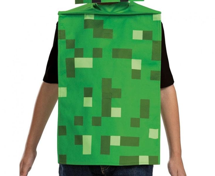 Strój przebranie Creeper Minecraft , rozm. M (7-8 lat) zdjęcie 3