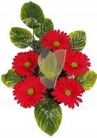 Stroik 5K na grób cmentarz sztuczne kwiaty kompozycja donica STANPOL