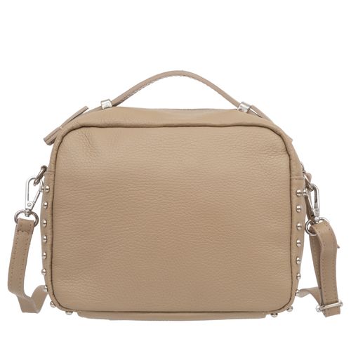 VERA PELLE torebka skórzana kuferek listonoszka z paskiem V167 granatowa na Arena.pl