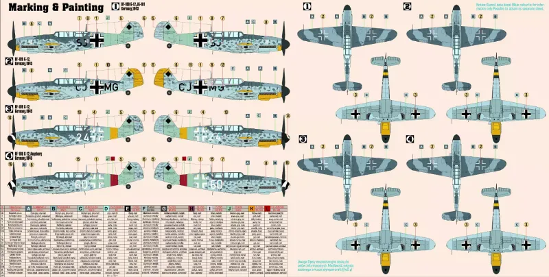 BF-109G-12 JG-101, D-25, 1:72 zdjęcie 2