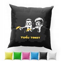 POSZEWKA Z NADRUKIEM BAWEŁNIANA 40x40CM - MINIONKI BAJKA DLA DZIECI