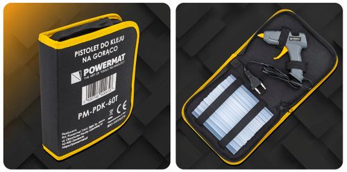 PISTOLET DO KLEJU NA GORĄCO DO KLEJENIA 200°C +60 WKŁADÓW 7MM ETUI KLEJARKA na Arena.pl