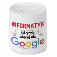 Skarbonka Dla Informatyka Na Imieniny Prezent Z Nadrukiem Ze Zdjęciem