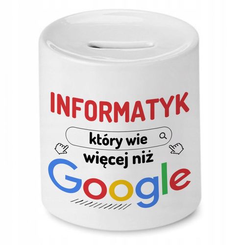 Skarbonka Dla Informatyka Na Imieniny Prezent Z Nadrukiem Ze Zdjęciem na Arena.pl