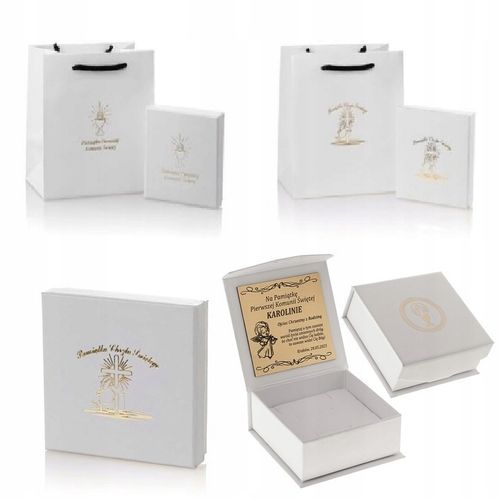 SREBRNY ŁAŃCUSZEK NASZYJNIK CUDOWNY 925 PAMIĄTKA I KOMUNII CHRZEST PREZENT na Arena.pl