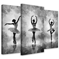 Obrazy Do Sypialni BALERINY Abstrakcja Akwarele Taniec 60cm x 40cm