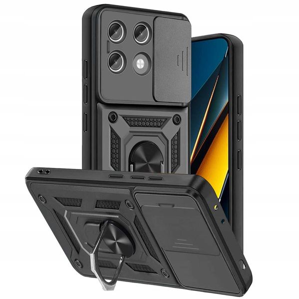 Spacecase Camring Poco X6 Pro 5G Black zdjęcie 2