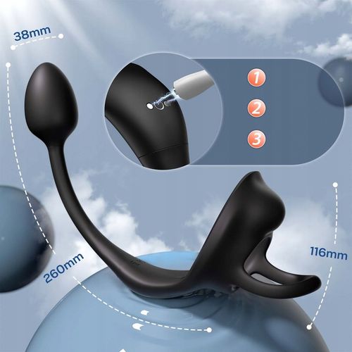 Męski masażer prostaty APP Pierścień wibrujący na Arena.pl