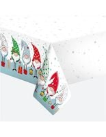 Obrus papierowy świąteczny kolorowe skrzaty krasnale, 120x180 cm