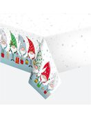 Obrus papierowy świąteczny kolorowe skrzaty krasnale, 120x180 cm