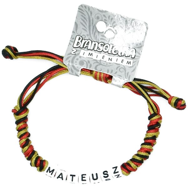 Bransoletka z imieniem Mateusz zdjęcie 1