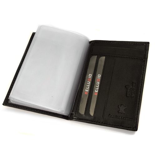 skórzane etui z systemem rfid - czekoladowy brąz na Arena.pl