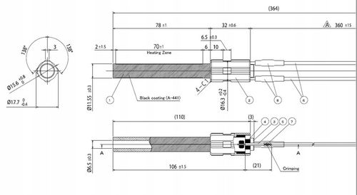 Zapalarka pellet grzałka ceramiczna 300W 1100*C na Arena.pl