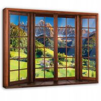 Obraz Na Płótnie Do Sypialni Salonu Okno 3D 60x40