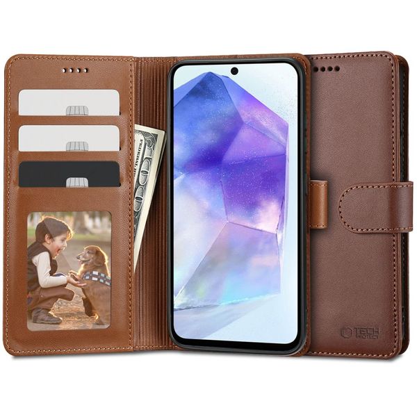 TECH-PROTECT WALLET GALAXY A55 5G BROWN zdjęcie 1
