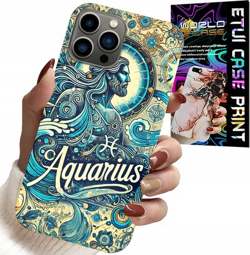 ETUI DO IPHONE 12 PRO MAX - ZNAK ZODIAKU, WODNIK, ASTRONOMIA PLECKI na Arena.pl