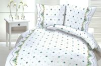 Pościel z kory 140x200 wzór niebieskie kwiatuszki