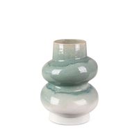 Wazon ceramiczny LIANA 17X17X23 miętowy