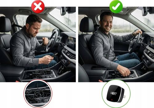 ADAPTER CARPLAY ANDROID AUTO 2w1 BEZPRZEWODOWY CAR PLAY BLUETOOTH iOS na Arena.pl