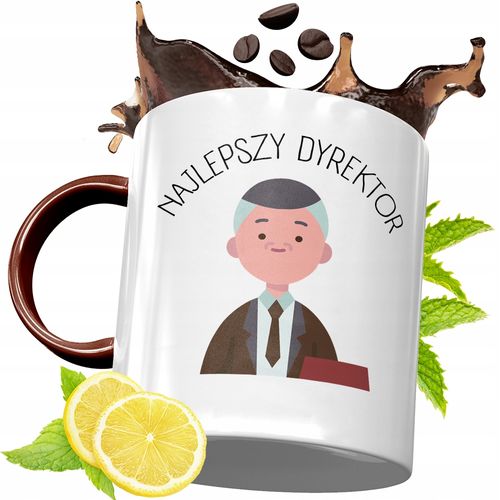 Kubek Bordowy Dla Dyrektora Na Urodziny Prezent Z Nadrukiem Ze Zdjęciem na Arena.pl