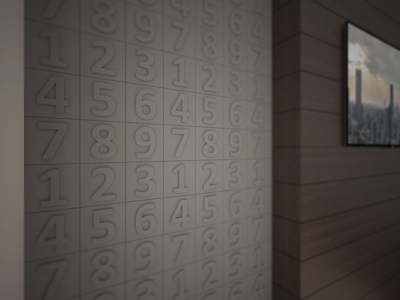 Panel ścienny 3D CYFRY zdjęcie 6