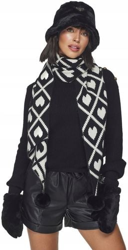 CZAPKA DAMSKA futrzana na zimę zimowa ciepła z futerkiem bucket czarna na Arena.pl